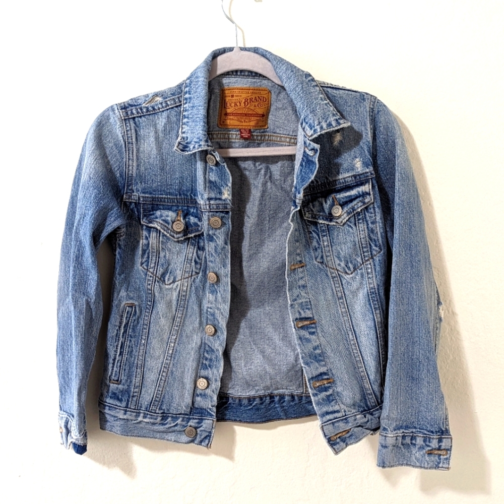 Lucky Denim Distressed Jacket